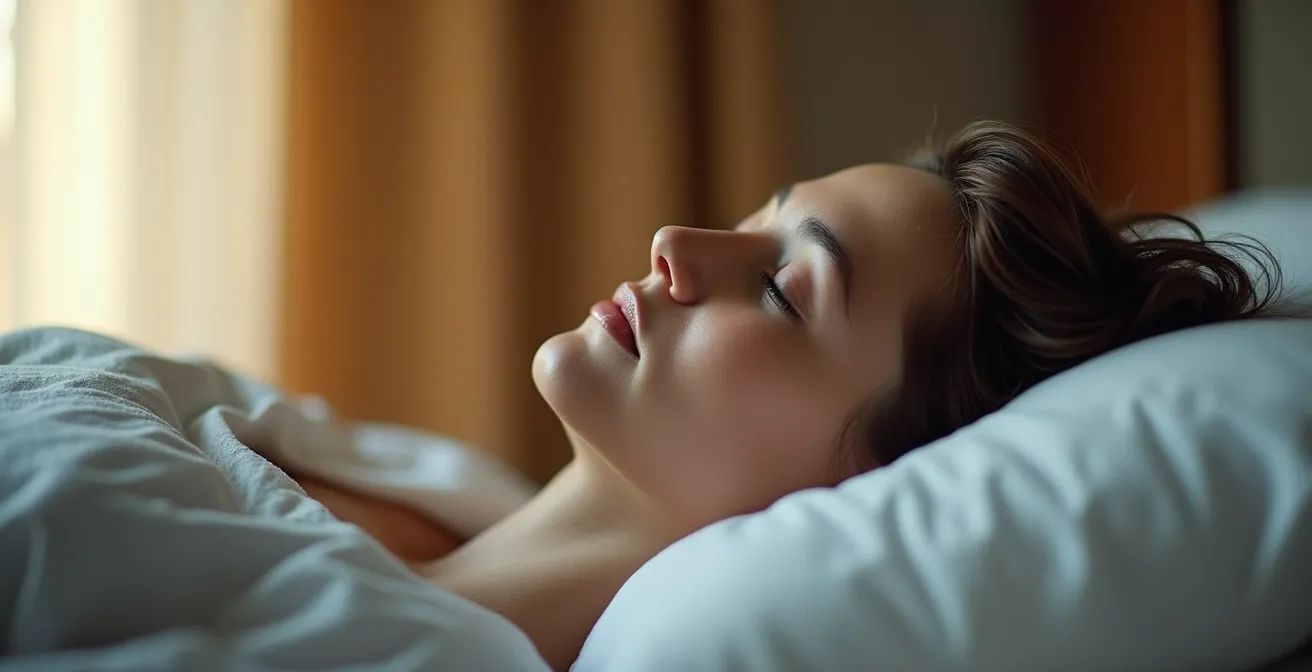 Patient s'adaptant progressivement à l'orthèse mandibulaire